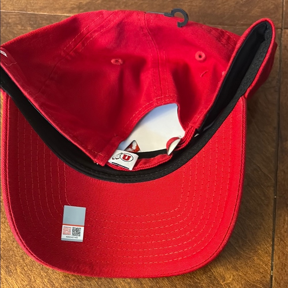 Red Adjustable Cap with Logo - Picture 2 of 2